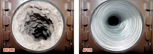 Dryer Vent Before and After Cleaning by The Chimney Sweep & Duct Cleaning, LLC. Dryer Vent Before and After Cleaning by The Chimney Sweep & Duct Cleaning, LLC.